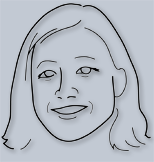 Caricature of Laura Yoo